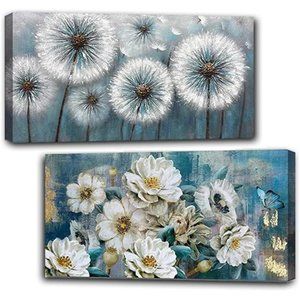 2 Pack Diamond Painting Kits, Large 5D DIY Dandelion Flower, (8X16inch)